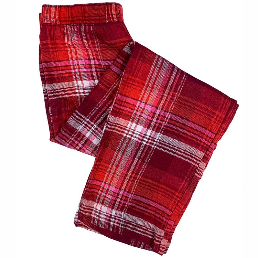 3/$25 Aeropostale Holly Plaid Flannel Sleep Pants - Picture 2 of 10